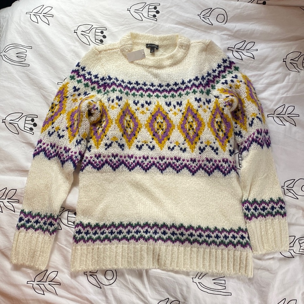 Talbots Patterned Soft Wool Sweater - image 2